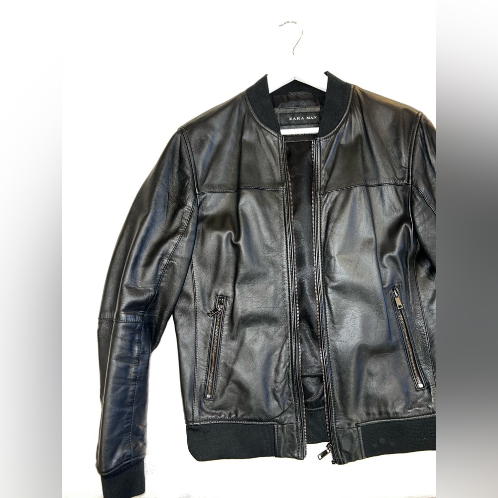 Zara 100% Leather Jacket